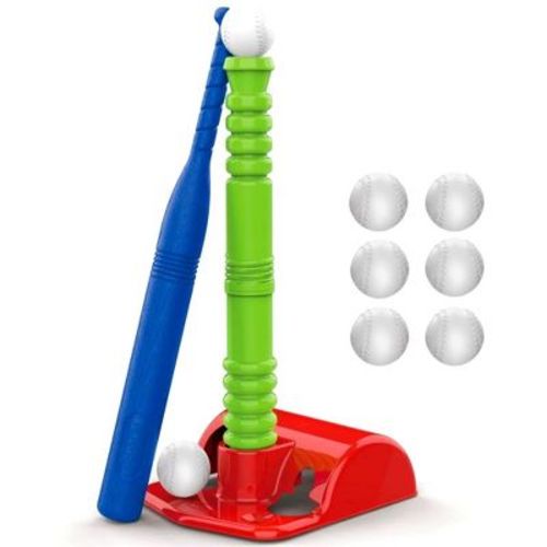 T Ball Set for Kids Ages 3-5 with 20" Batting Tee - Baseball Tee Stand, 8 Soft Baseballs for Kids, Plastic Baseball Bat – Play22Usa