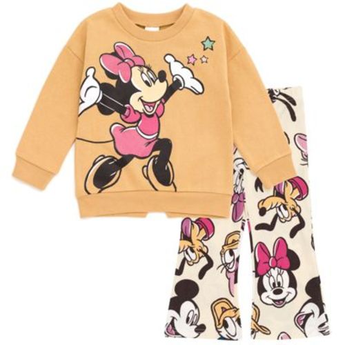 Disney Mickey Mouse & Friends Fleece Sweatshirt Flare Leggings Outfit Set Toddler
