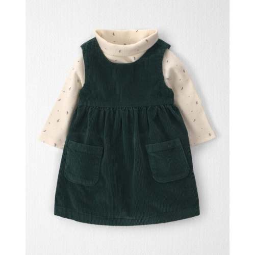 Baby Girl 2-Piece Organic Cotton Corduroy Jumper Set - Little Planet | Carter's