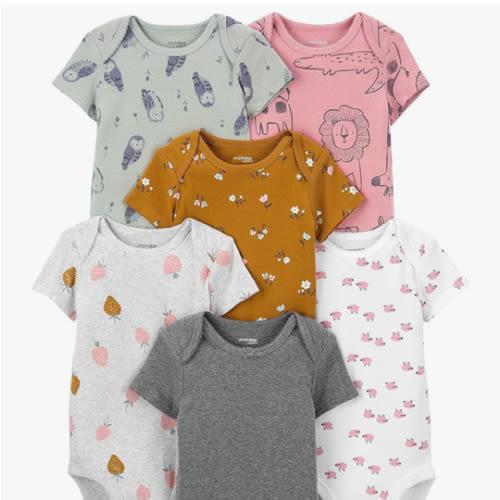 Simple Joys by Carter's Baby-Girls 6-Pack Short-Sleeve Bodysuit