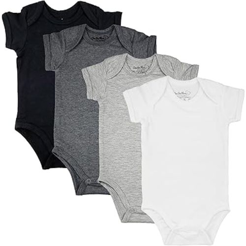 123 Bear Baby Cotton Spandex short-sleeve bodysuits unisex boy girl