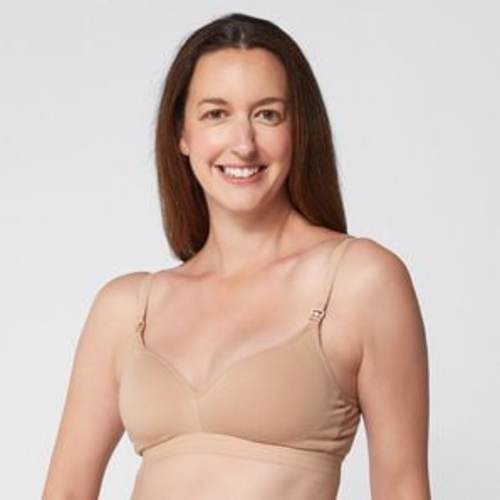 Maternity Wirefree Cotton Nursing Bra; Style: TLMAT080 - Latte Brown | Target Australia