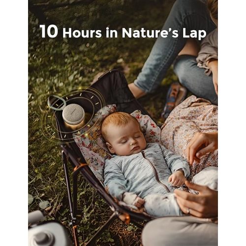 Momcozy Portable Sound Machine with Night Light, White Noise Sound Machine for Baby, 20 Soothing Sounds, Sound Therapy, Long-Lasting Power, Timer, Clips on Stroller, Baby Shower Gifts