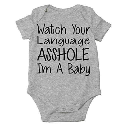 CBTwear Watch Your Language I’m a Baby - Baby Bodysuit Adorable Romper Clothing Cute Boy Girl Unisex