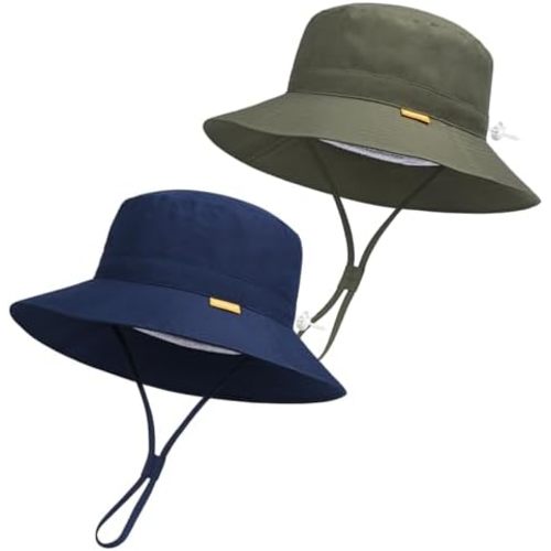 Baby Toddler Sun Hat,Boy Girl Summer UPF 50+ Foldable Beach Bucket Hat,Sun Hat for Kids Child
