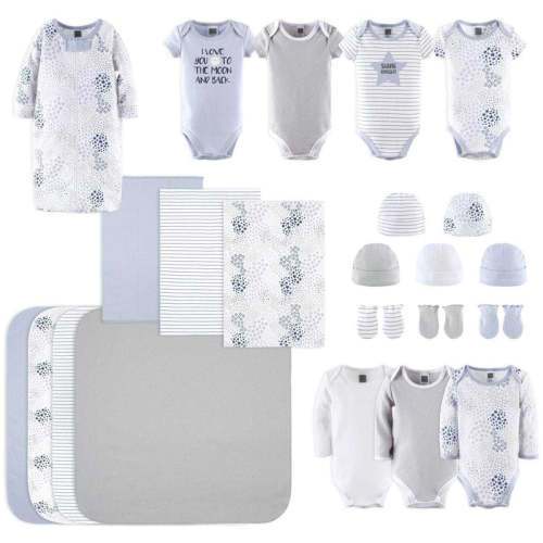 Blue, Grey Baby Layette Gift Set, 23 Piece