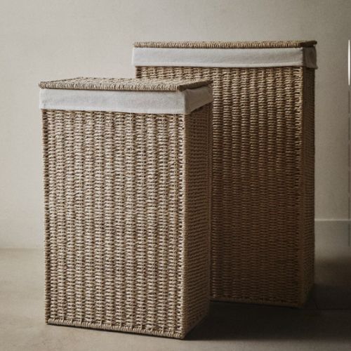 FABRIC-LINED LAUNDRY HAMPER | Zara Home United States of America