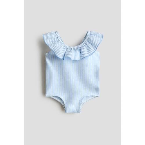 SWIMSUIT WITH FLOUNCES