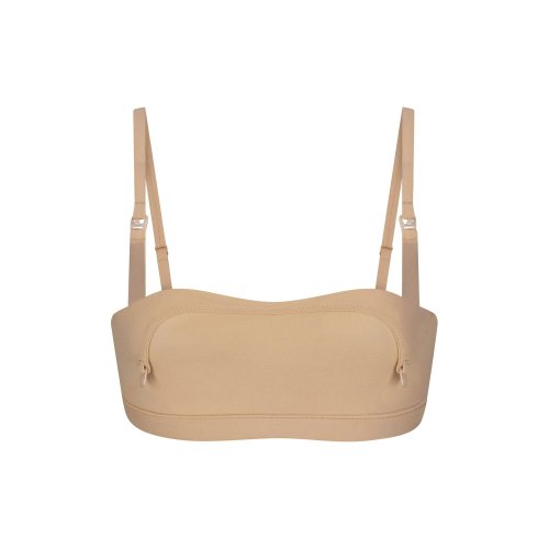 SKIMS FITS EVERYBODY MATERNITY NURSING SCOOP BRALETTE | CLAY | MEDIUM
