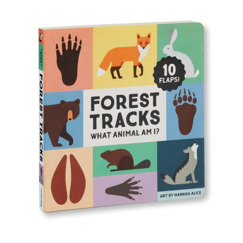 Forest Tracks: What Animal Am I? Lift-the-Flap Board Book - Mudpuppy