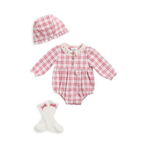 Plaid 3-Piece Bubble Set