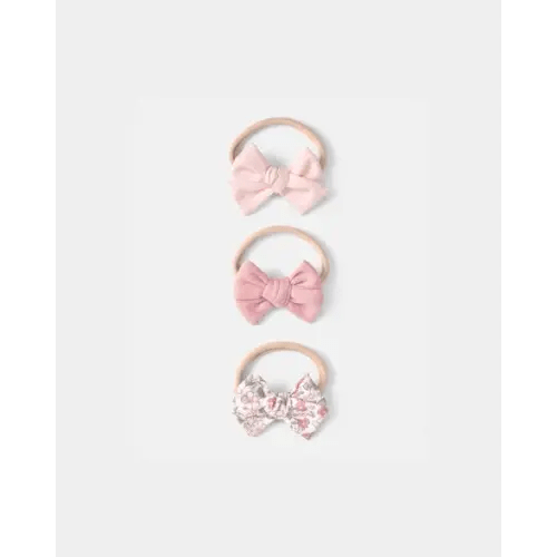 Baby Girl 3-Pack Headbands - Pink | Carter's
