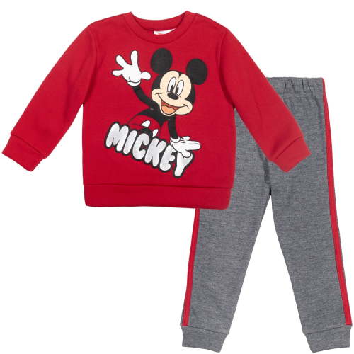 Disney Mickey Mouse Infant Baby Boys Sweatshirt and Jogger Pants Set Infant to Little Kid