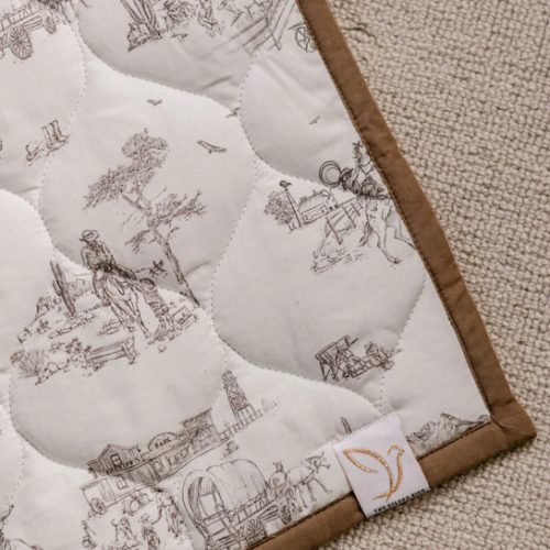 Western Toile Quilted Playmat