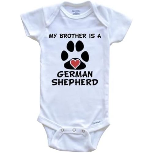 My Brother is A German Shepherd One Piece Baby Bodysuit Cute Dog One Piece Baby Bodysuit