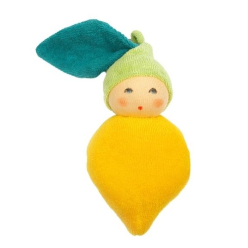 Nanchen Natur Organic Doll Rattle · Lemon | Acorn Toy Shop