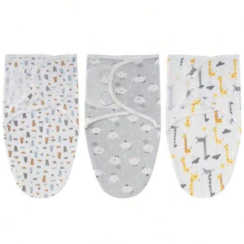 3PCS BABY Swaddle 0-3 Months - Swaddles For Newborn, Adjustable Newborn Swaddling Wrap For Baby Boys And Girls, Swaddle Blanket Sleep Sack, Easy Change | SHEIN USA