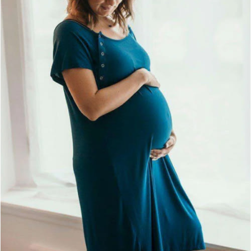 Blue Labor & Delivery Gown | Milk & Baby – Milk & Baby