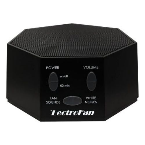 LectroFan High Fidelity White Noise Machine: 20 Non-Looping Fan & White Noise Sounds, Sleep Timer, Black.