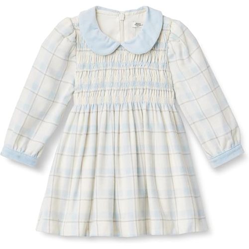 Amazon Essentials x Sofia Grainge Toddlers and Baby Girls' Long Sleeve Flannel Dress
