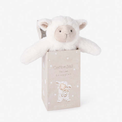 Cottonball the Lamb Snuggler Plush Security Blanket w/ Gift Box WHITE / O/S