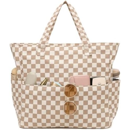 LEDAOU Large Beach Tote Bag for Women