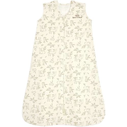 HALO SleepSack, 100% Cotton Wearable Blanket, Swaddle Transition Sleeping Bag, TOG 0.5, Lullaby Forest, Small, 0-6 Months