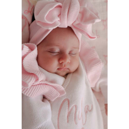 Pink baby bow