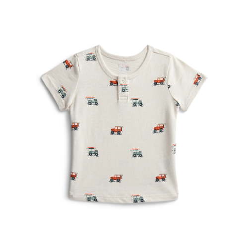Wonder Nation Baby Boys Henley Tee with Short Sleeves, Sizes 0M-24M