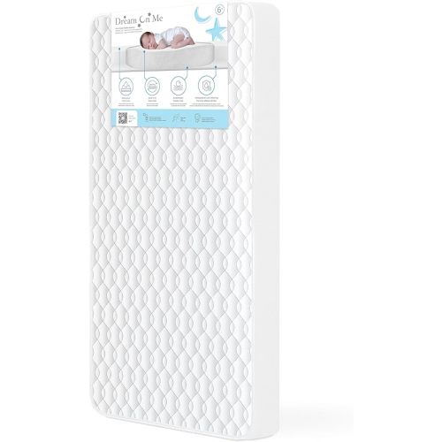 Dream On Me Breathable Full-Size Firm Foam Crib & Toddler Mattress – Dual-Sided Design, Waterproof Vinyl Cover, GREENGUARD Gold & JPMA Certified, Fits Full Size Cribs & Toddler Beds