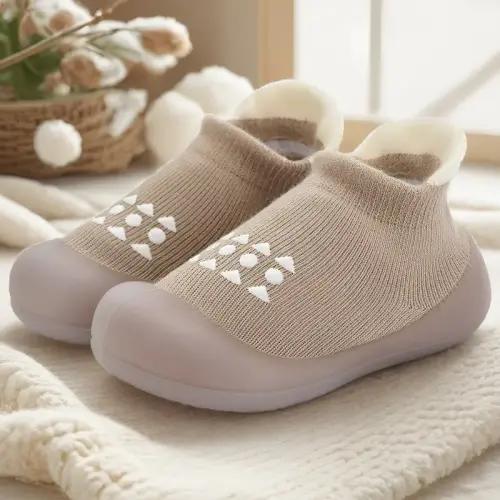 Baby Sock Shoes Infant Cozy Slippers Newborn Crib Shoes for - TikTok Shop