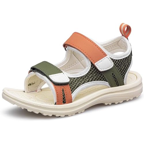 vibdiv Boys Girls Sandals Open-Toe Summer Outdoor Unisex Child Sport Sandals Athletic Lightweight(Toddler/Little Kid/Big Kid)