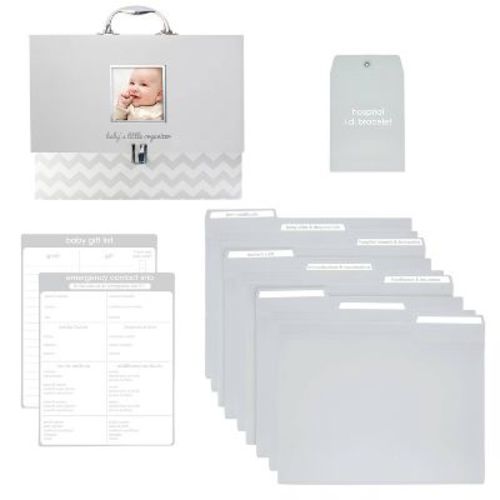 Pearhead Baby's File Keeper - Gray: Paper 8.5 x 11 Inches, Unbound, Undated