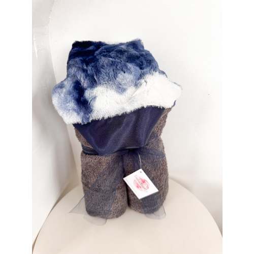 Navy Tie Dye | Hooded Bath Towel