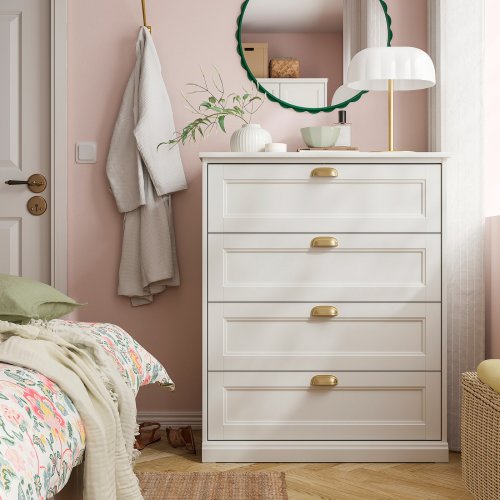 FÅGELFJÄLLET 4-drawer dresser - off-white