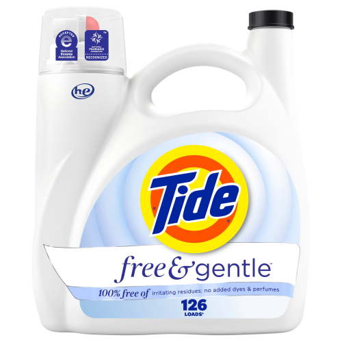 Tide, Laundry Detergent Liquid, 166 fl oz, Hypoallergenic Unscented