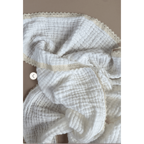 Six Ply Gauze Lace Blanket Milk – Bundl Australia