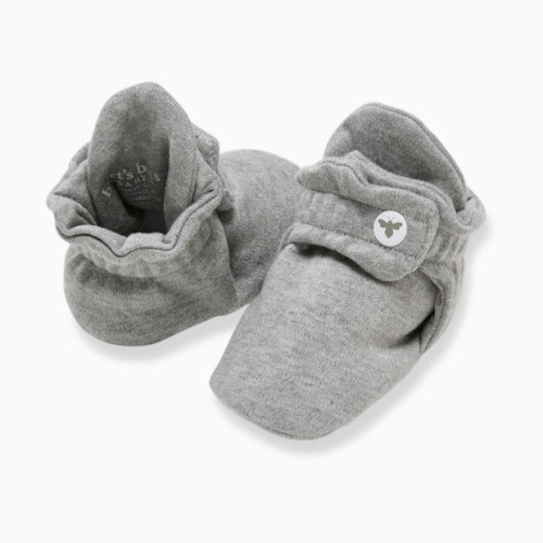 Organic Cotton Booties - Heather Grey