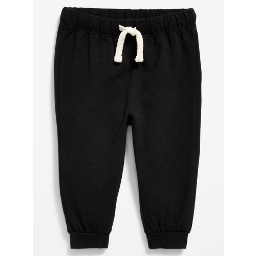 Jersey-knit Jogger Pants, Black Jack, 3-6M