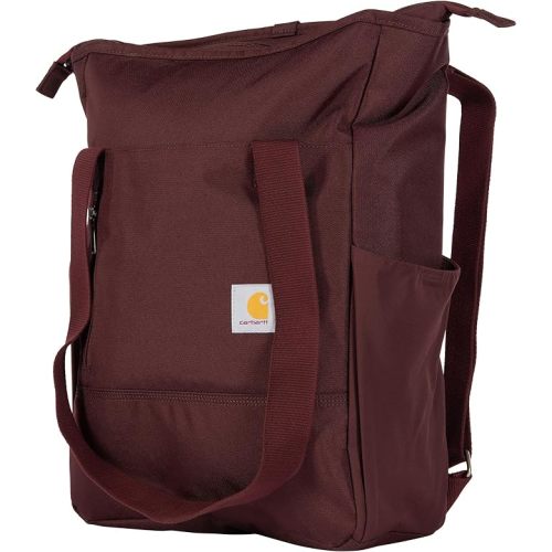Carhartt Classic Convertible Backpack Tote, Durable Water Repellent Material W/ 17" Laptop Sleeve, Port