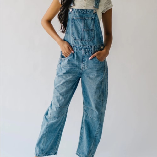 The Silvis Slouchy Overall in Denim (M)
