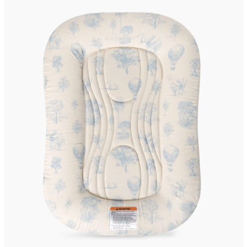 Infant Lounger Wave, Blue Toile