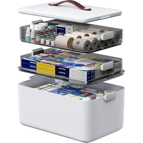 Medicine Organizer Box, 3-Tier