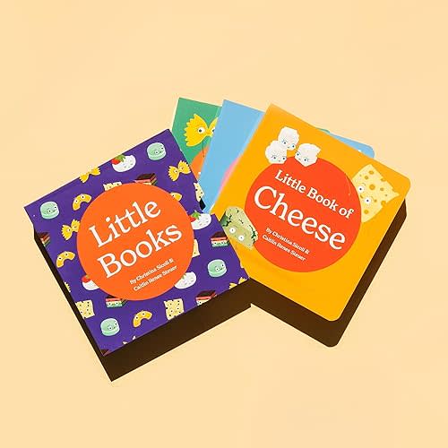 Little Books Culinary Collection Future Foodie 3 Board Book Box Set Pasta Cookies Cheese Phonics and Rhymes Baby Shower Gift 0-12 Months Toddler Book Ages 1-4 Years First Edition