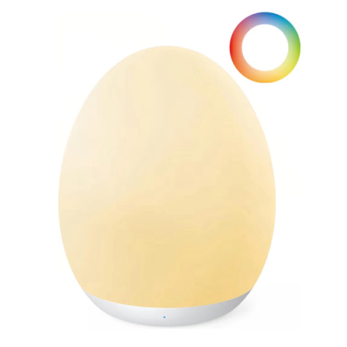 JolyWell Night Light for Kids, Baby Night Light with 7 Colors Changing Mode & Stepless Dimming, Nursery Night Light BPA Free,Rechargeable Egg Night Light for Breastfeeding 1h Timer & Touch Control