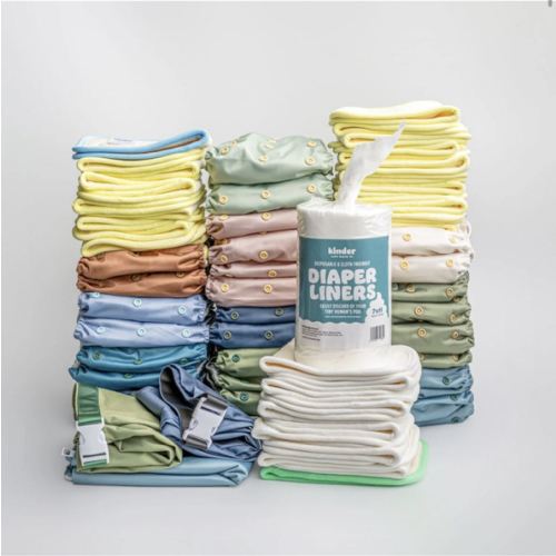 Pocket Cloth Diapers 30 Pack - Color: Solids - Gentle Earth