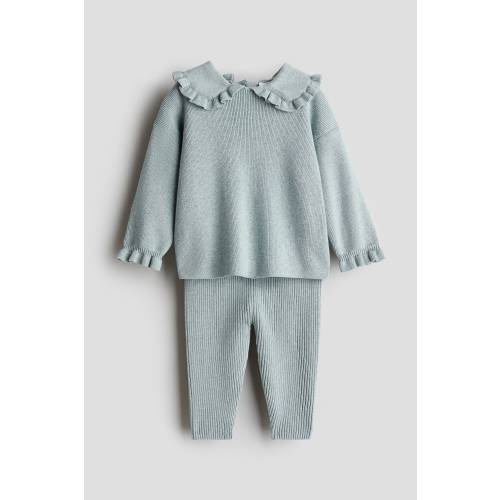 2-PIECE RIB-KNIT COTTON SET