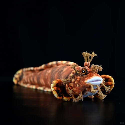 Japanese Warbonnet Fringed Blenny Fish Plush – Ultra-Realistic and Soft Stuffed Toy for Ocean lovers