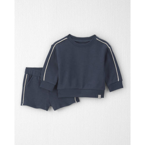 Baby 2-Piece Organic Cotton French Terry Pullover & Short Set - Little Planet | Carter's