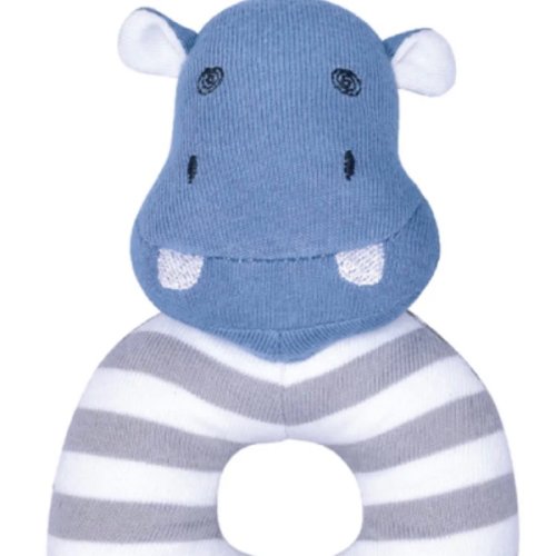 JoJo Hippo - Teething Rattle